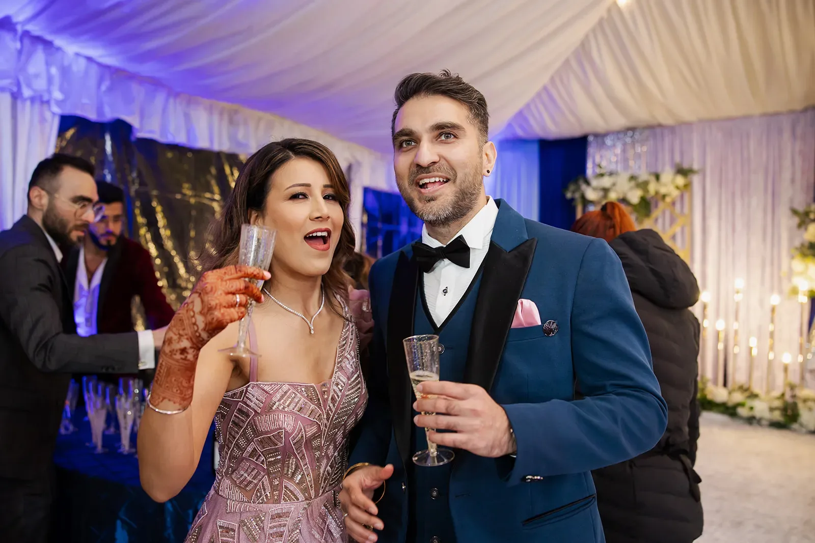 Jaspreet-and-Dinesh-Reception-champagne-celebration-lux-studios-in-san-jose-CA